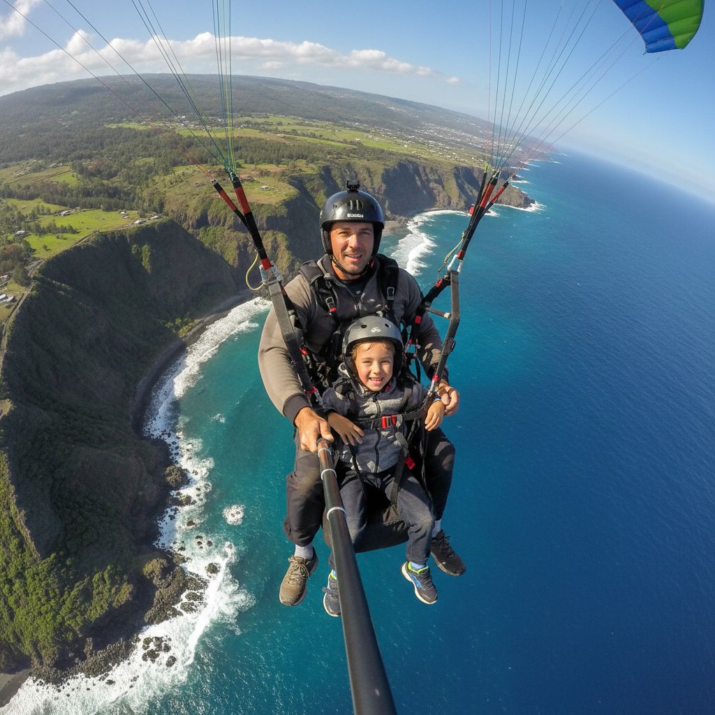 Parapente à Saint-Leu, La Réunion